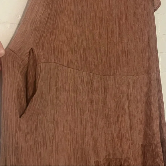 Altar'd State Womens Dress Ruffle Sleeve Dress Size Fall Dress Pockets Medium - Picture 4 of 8